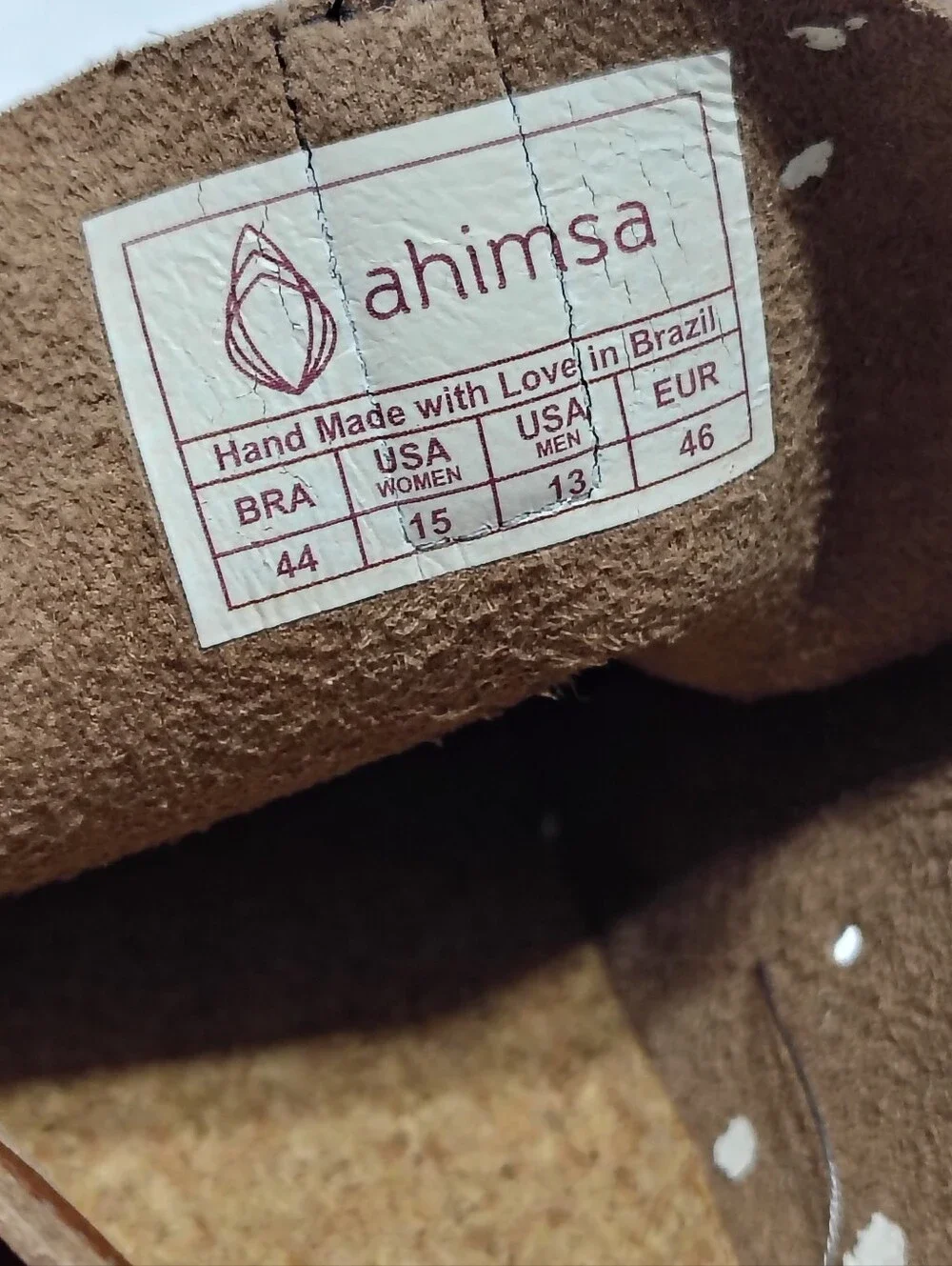 Ahimsa Andy Dark Olive, Men's # 13 US Vegan Leather, Slip Resistant, Waterproof